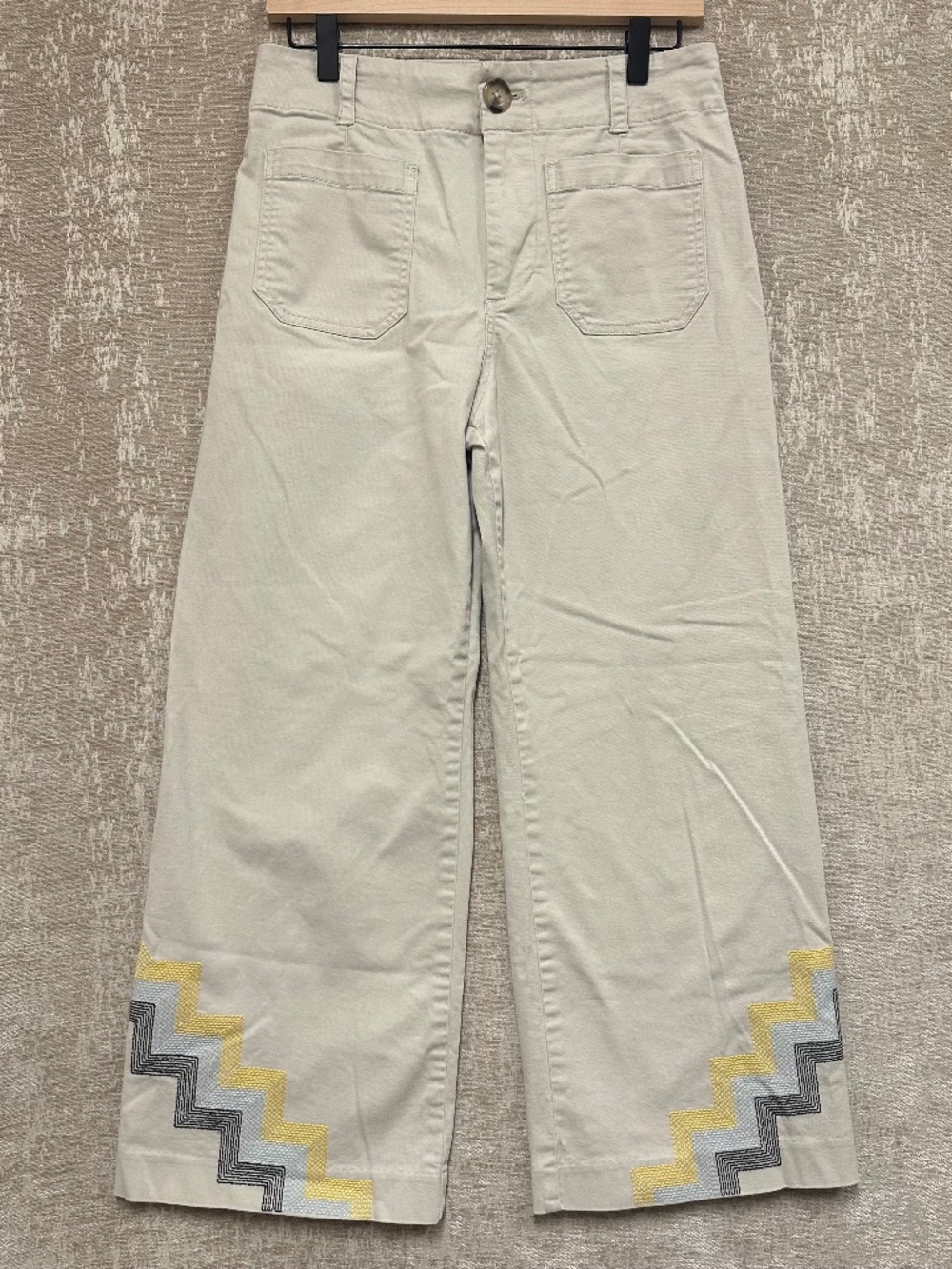 Anthropologie Maeve Hallee Wide Leg Crop Pant 6
